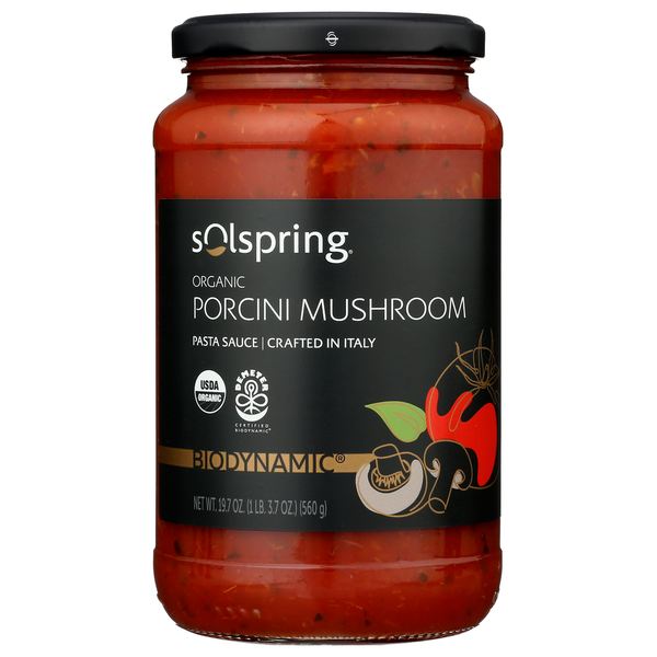 Pasta Sauce Dr. Mercola Biodynamic Organic Porcini Mushroom Italian Pasta Sauce hero