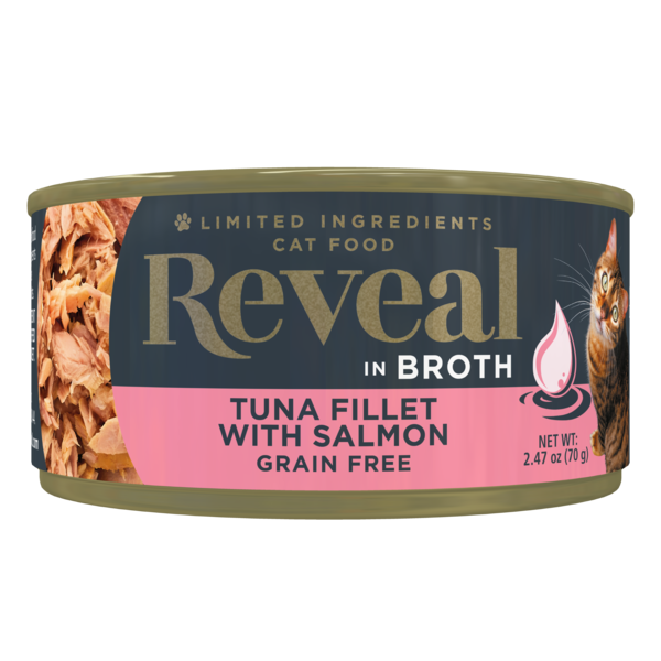 Cat Food & Care Reveal Natural Wet Cat Food, Tuna Fillet Salmon Broth hero