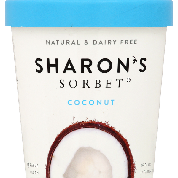 Ice Cream & Ice Sharon's Sorbet Sorbet, Coconut hero