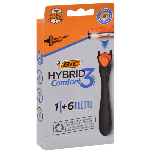 Shave Needs BIC Razor, Hybrid 3 Blades hero