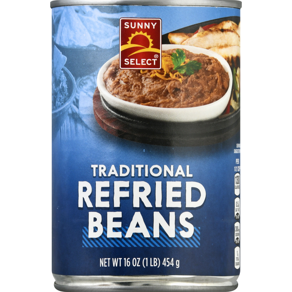 Prepared Meals Sunny Select Refried Beans, Traditional hero