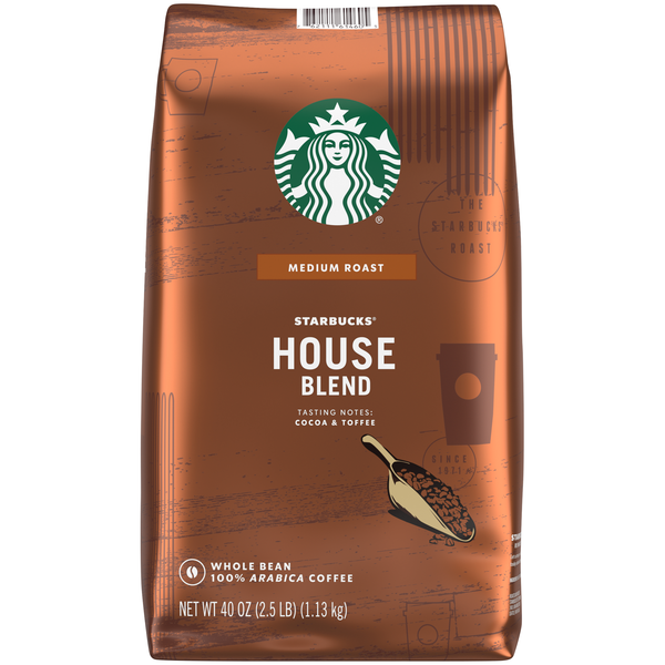 Coffee Starbucks House Blend Medium Roast Whole Bean Coffee hero