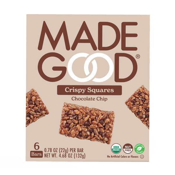 Energy & Granola Bars MadeGood Chocolate Chip Crispy Square hero