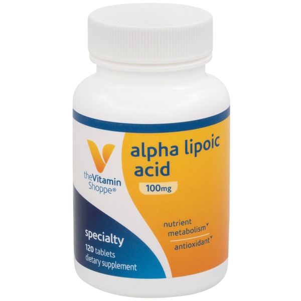 Antioxidants The Vitamin Shoppe Alpha Lipoic Acid Antioxidant - 100 MG (120 Tablets) hero