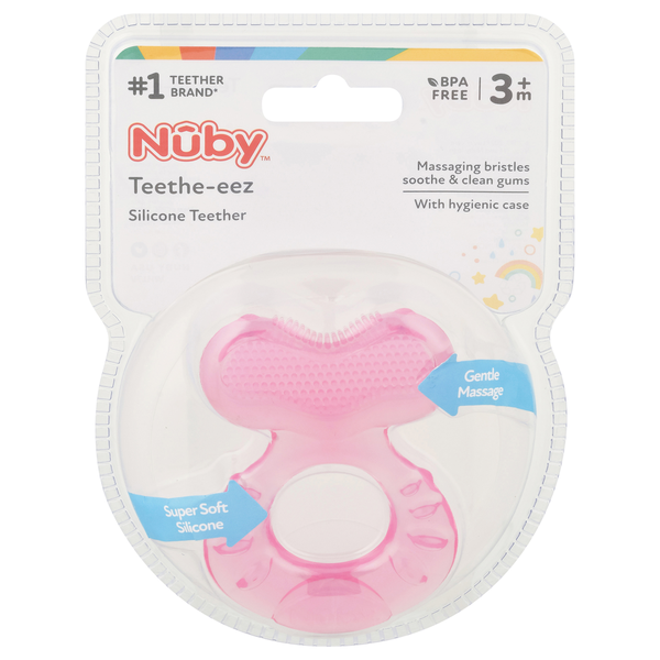 Baby Accessories Nûby Teether, Silicone, Teethe-eez, 3m+ hero