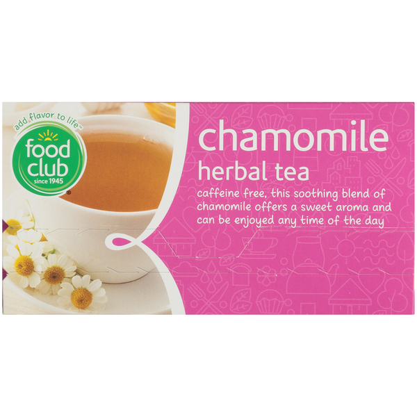 Tea Food Club Chamomile Herbal Tea Bags hero