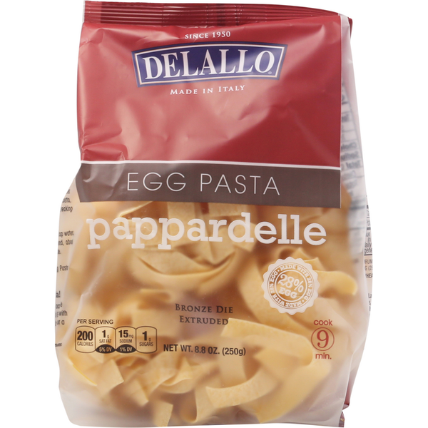 Dry Pasta DeLallo Egg Pasta, Pappardelle hero