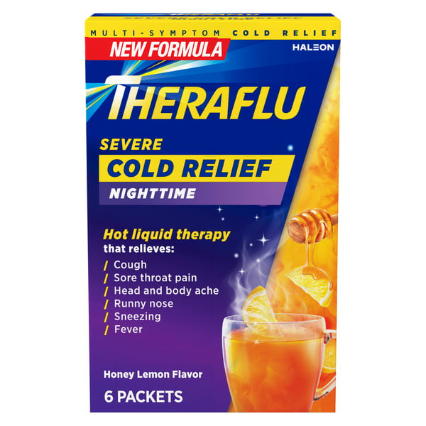 Cold, Flu & Allergy Theraflu Nighttime Severe Cold Relief Powder hero