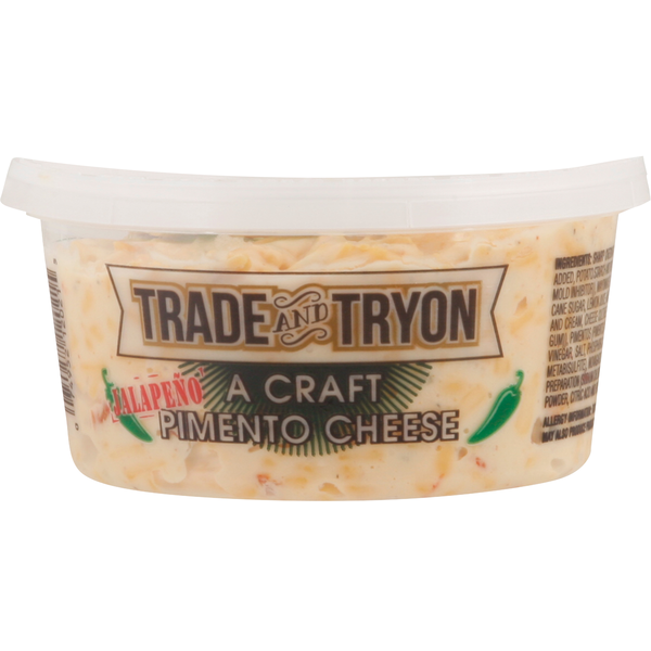 Deli Dips, Spreads, Snacks Trade & Tryon Pimento Cheese, Jalapeno hero