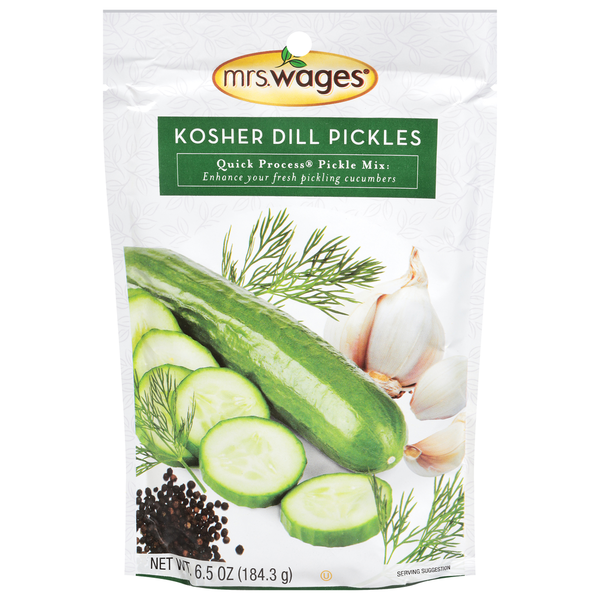 Spices & Seasonings Mrs. Wages Pickles Mix, Kosher Dill hero