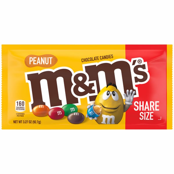 Candy & Chocolate M&M's Peanut Milk Chocolate Candy Share Size hero