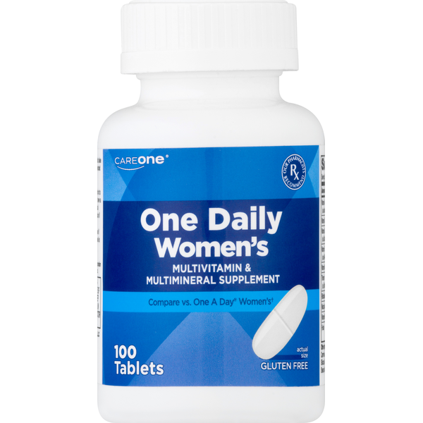 Vitamins & Supplements CareOne One Daily Women's Multivitamin Tablets hero