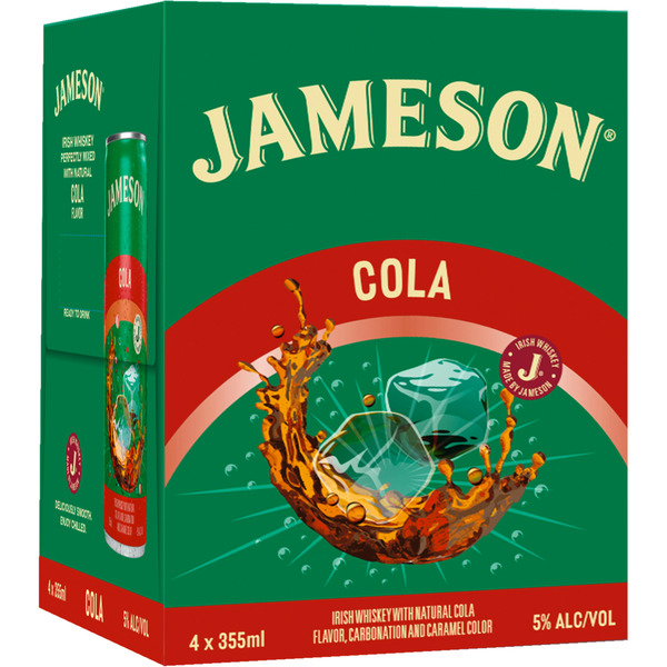 Whiskey Jameson Cola Ready to Drink Irish Whiskey Cocktail hero