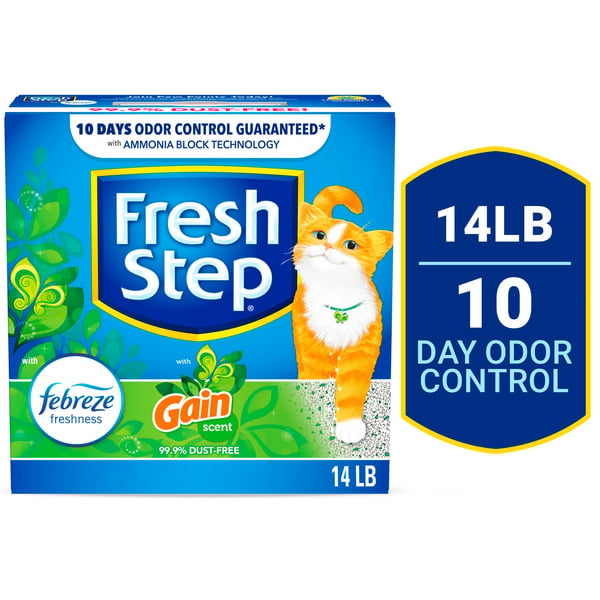 Cat Food & Care Fresh Step Clumping Litter With Febreze Freshness Gain Original Scent, Low-Dust Formula hero