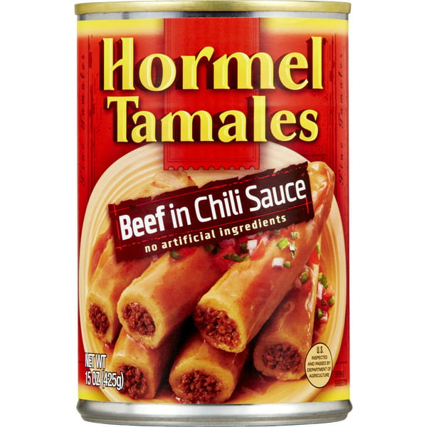 Canned Meals & Beans Hormel Tamales Beef In Chili Sauce hero