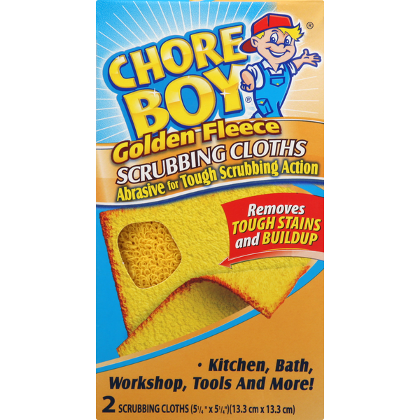 Cleaning Products Chore Boy Scrubbing Cloths, Golden Fleece hero