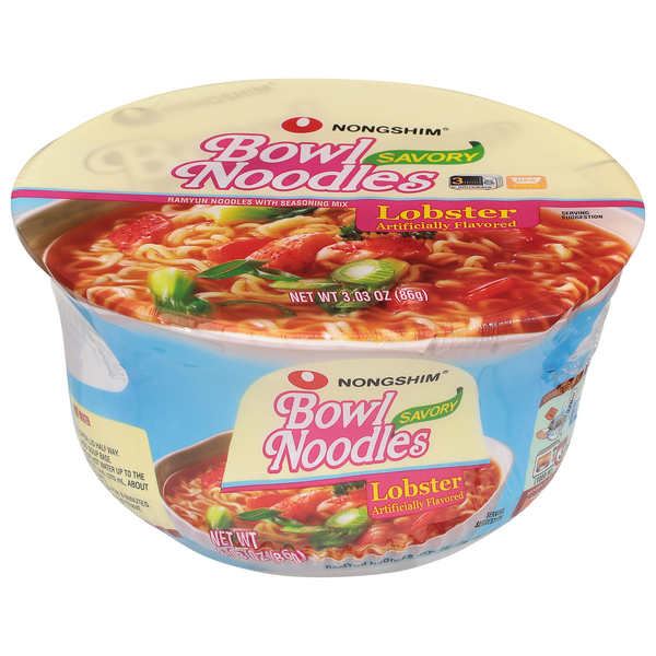 Dry Pasta & Noodles Nongshim Bowl Noodle Soup, Spicy Lobster Flavor hero