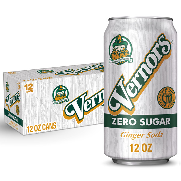 Soft Drinks Vernors Zero Sugar Ginger Soda hero