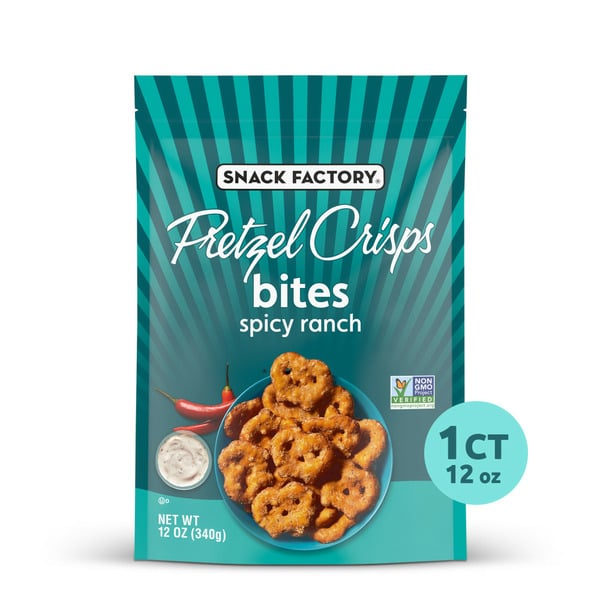 Chips & Pretzels Snack Factory Spicy Ranch Pretzel Crisps hero