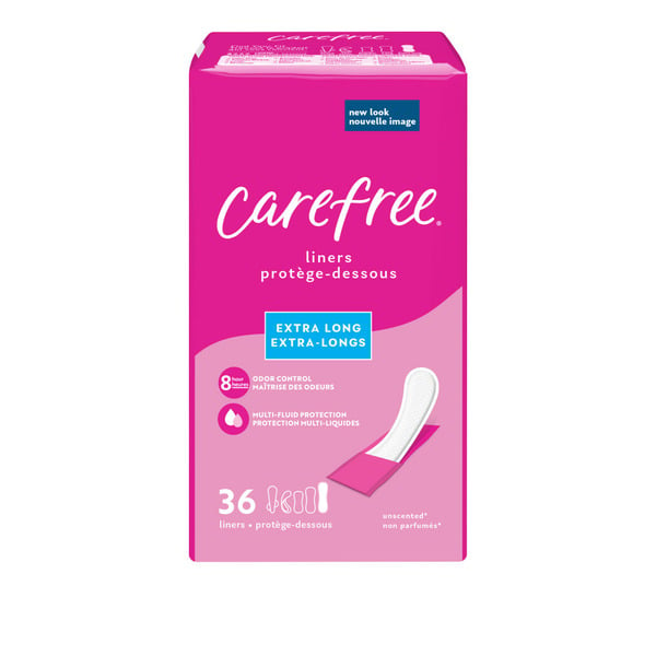 Feminine Care Carefree Liners, Extra Long, Unscented hero