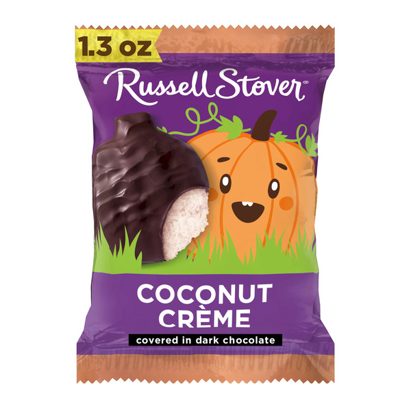 Bakery Desserts Russell Stover Halloween Dark Chocolate Coconut Crème Pumpkin hero