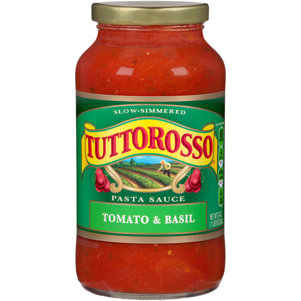 Pasta Sauce Tuttorosso Slow simmered Tomato & Basil Pasta Sauce hero