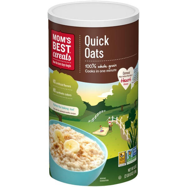 Grains, Rice & Dried Goods Mom's Best Quick Oats Oatmeal Canister hero