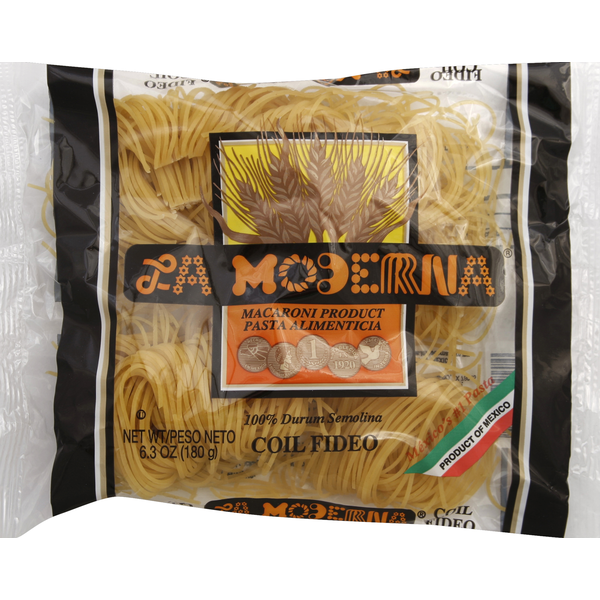 Dry Pasta La Moderna Macaroni Product, Coil Fideo hero