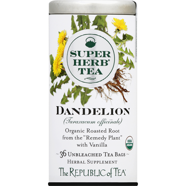 Tea The Republic of Tea SuperHerb Tea, Dandelion, Bags hero