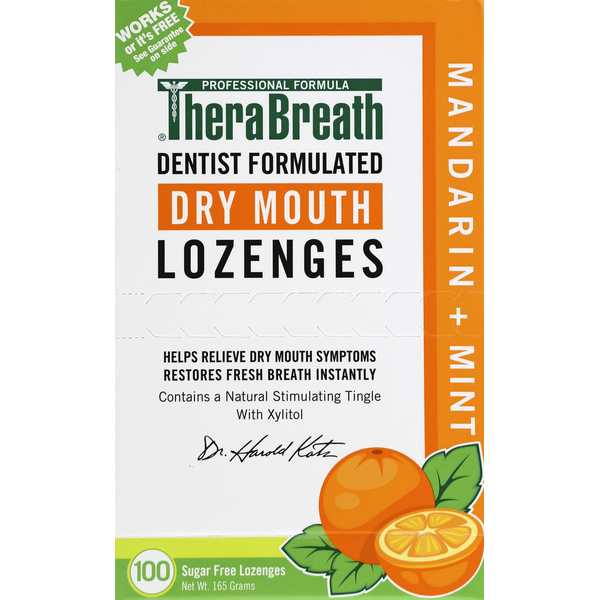 Oral Hygiene TheraBreath Dry Mouth Lozenges – Mandarin Mint hero