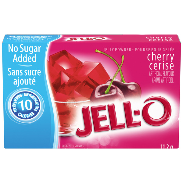 Doughs, Gelatins & Bake Mixes Jell-O Cherry Jelly Powder Light Gelatin Mix hero