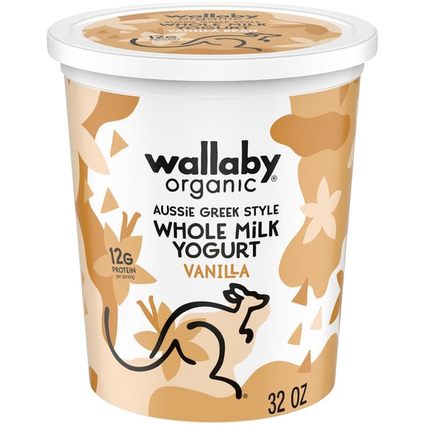 Yogurt Wallaby Organic Organic Whole Milk Vanilla Bean Greek Yogurt hero