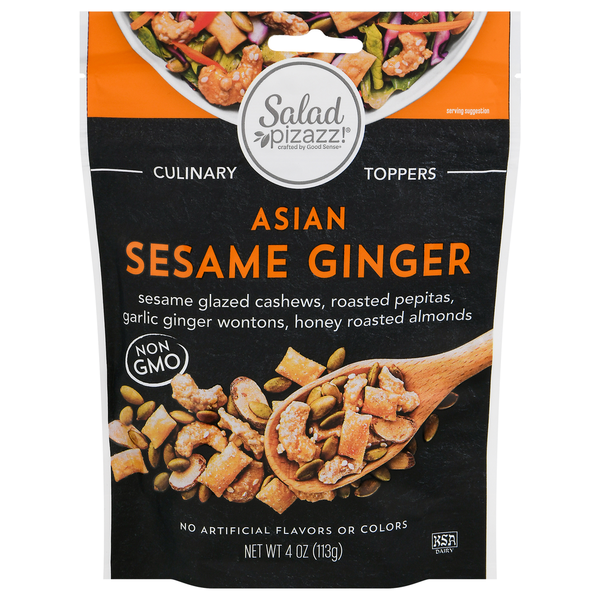 Salad Dressing & Toppings Salad Pizazz! Sesame Ginger, Asian hero