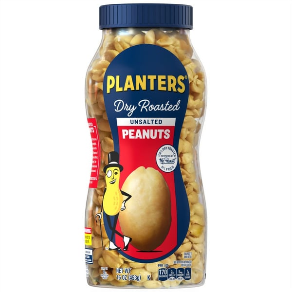 Nuts, Seeds & Dried Fruit Planters Dry Roast Unsalted Peanuts hero