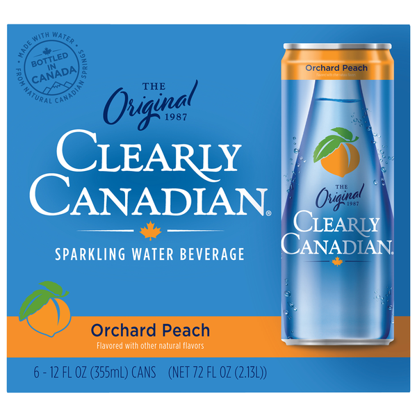 Water, Seltzer & Sparkling Water Clearly Canadian Sparkling Water Beverage, Orchard Peach hero