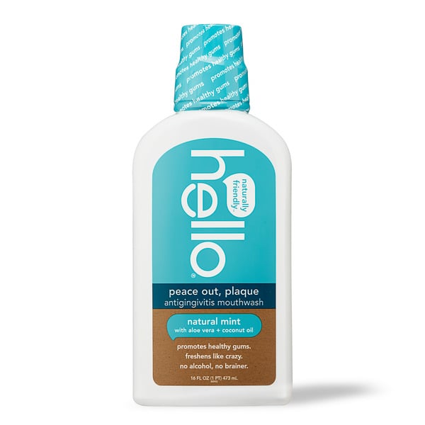 Oral Hygiene hello Mouthwash, Antigingivitis, Natural Mint, Mint hero