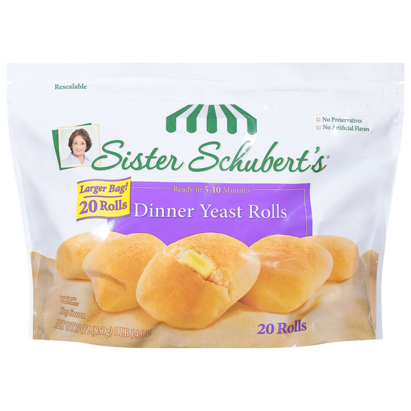 Frozen Breads & Doughs Sister Schubert's Dinner Yeast Rolls hero