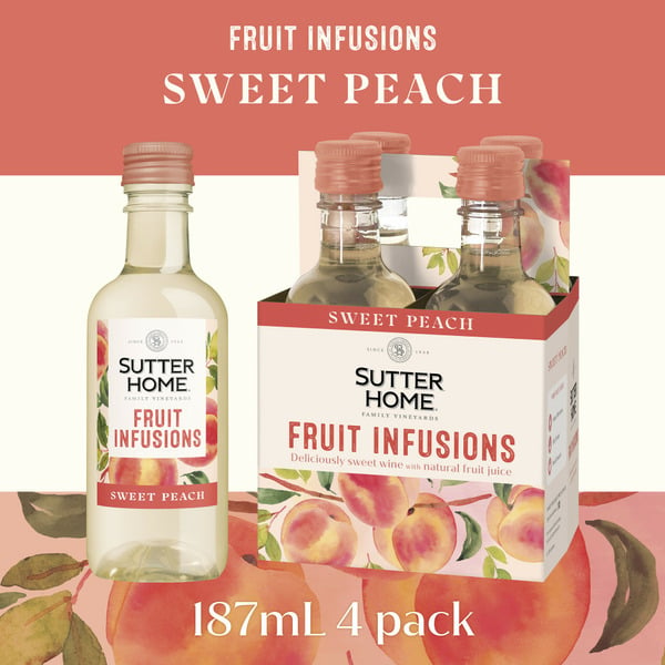 White Wines Sutter Home Fruit Infusions Sweet Peach White Wine hero