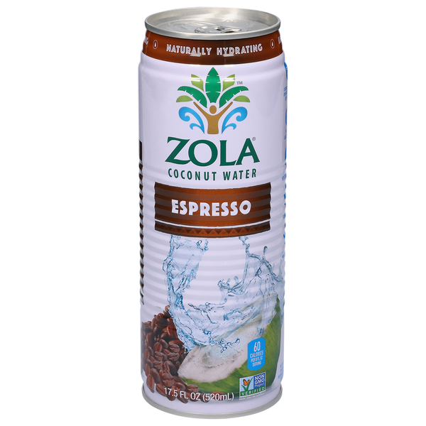 Refrigerated Zola Coconut Water, Espresso hero