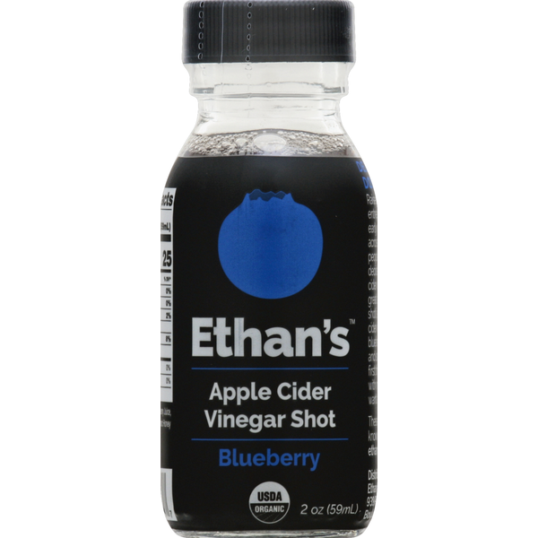 Vitamins & Supplements Ethan's Vinegar Shot, Apple Cider, Blueberry hero