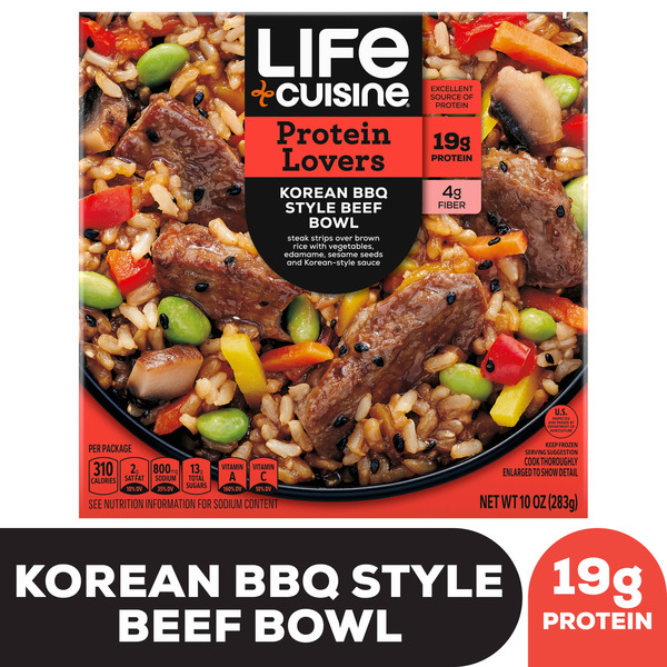 Frozen Meals Life Cuisine High Protein Lifestyle Korean BBQ Style Beef Bowl Frozen Entrée hero