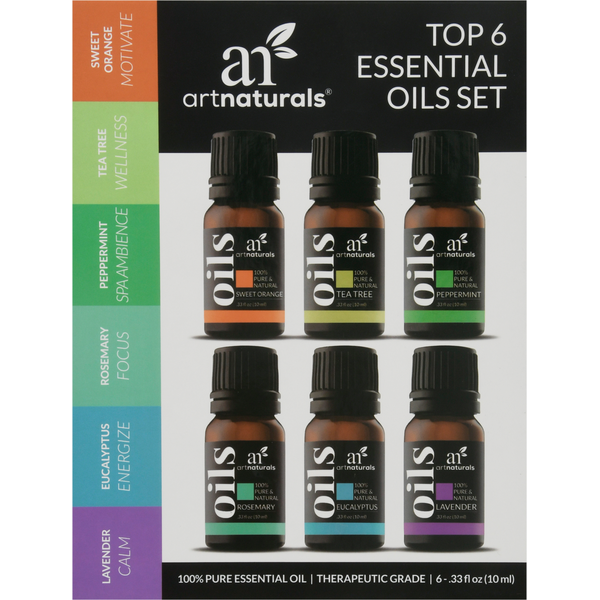 Stress & Sleep Aids artnaturals Essential Oils Set, Top 6 hero