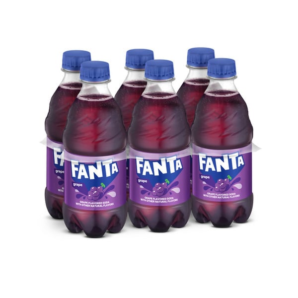 Soft Drinks Fanta Grape Soda Bottles hero