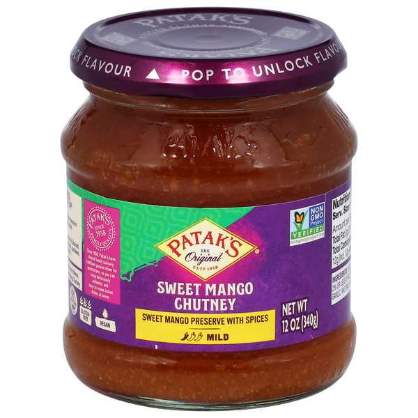 Indian Foods Patak's Sweet Mango Chutney, Mild hero