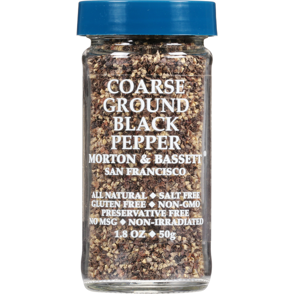 Spices & Seasonings Morton & Bassett Spices Black Pepper, Ground, Course hero