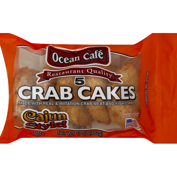 Frozen Appetizers & Sides Ocean Cafe Crab Cakes, Cajun Style hero