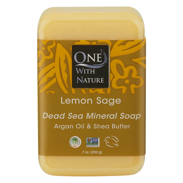 Body Lotions & Soap One with Nature Soap, Dead Sea Mineral, Lemon Sage hero