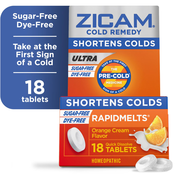 Cold, Flu & Allergy Zicam Ultra Cold Remedy Zinc Rapidmelts hero