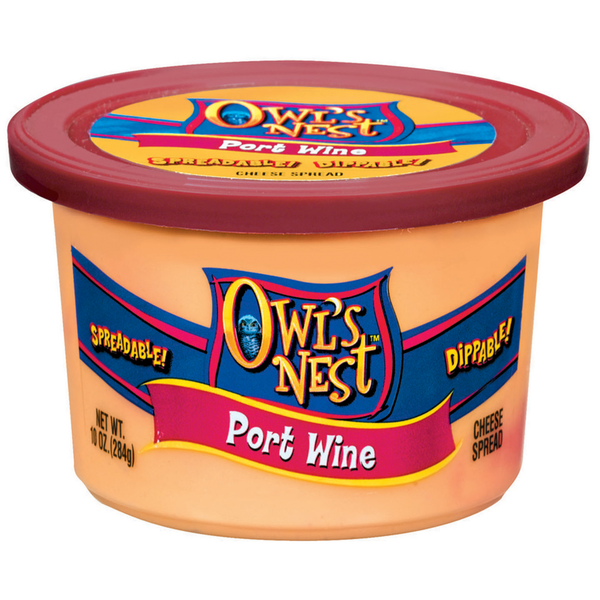 Packaged Cheese Owls Nest Port Wine Cheese Spread hero