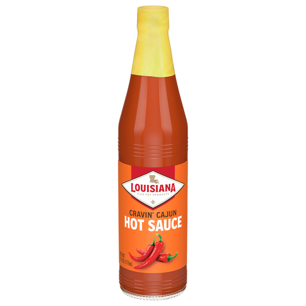 Louisiana Fish Fry Products Hot Sauce, Cravin Cajun hero